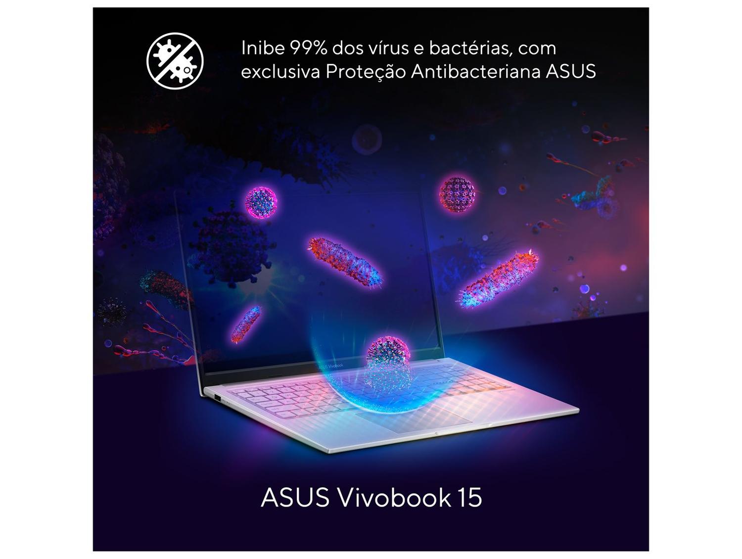 Notebook ASUS Vivobook 15 X1504VA-NJ1738W Intel Core i5 1334U 8GB RAM 256GB SSD 15,6" Full HD Windows Intel Iris Xe 90NB10J2-M02720
