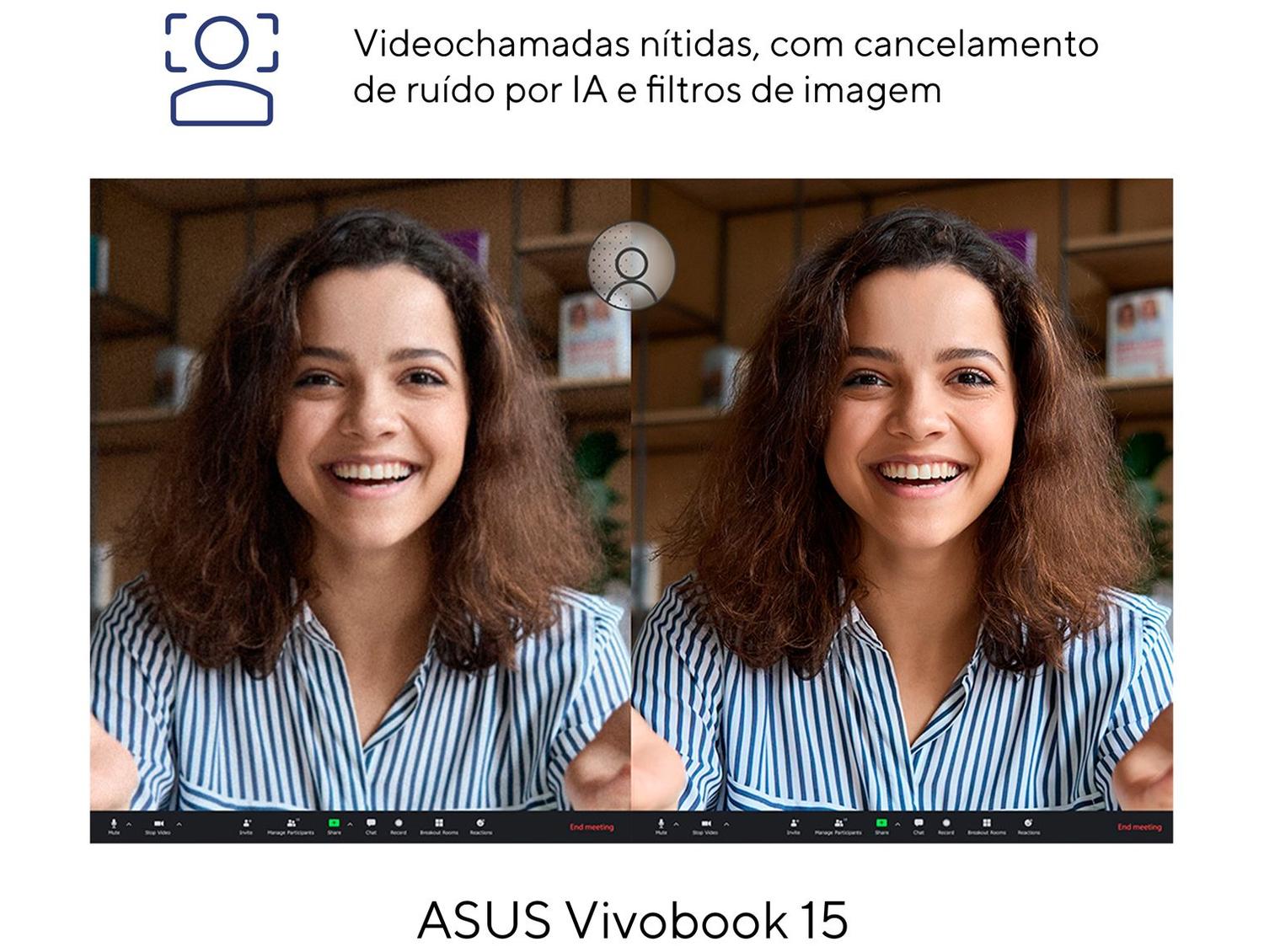 Notebook ASUS Vivobook 15 X1504VA-NJ1738W Intel Core i5 1334U 8GB RAM 256GB SSD 15,6" Full HD Windows Intel Iris Xe 90NB10J2-M02720