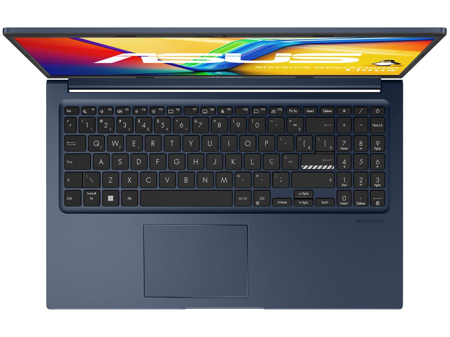 Notebook ASUS Vivobook 15 X1504ZA-NJ983 Intel Core i5 8GB RAM SSD 512GB 15,6" Full HD Linux 90NB1021-M01EJ0