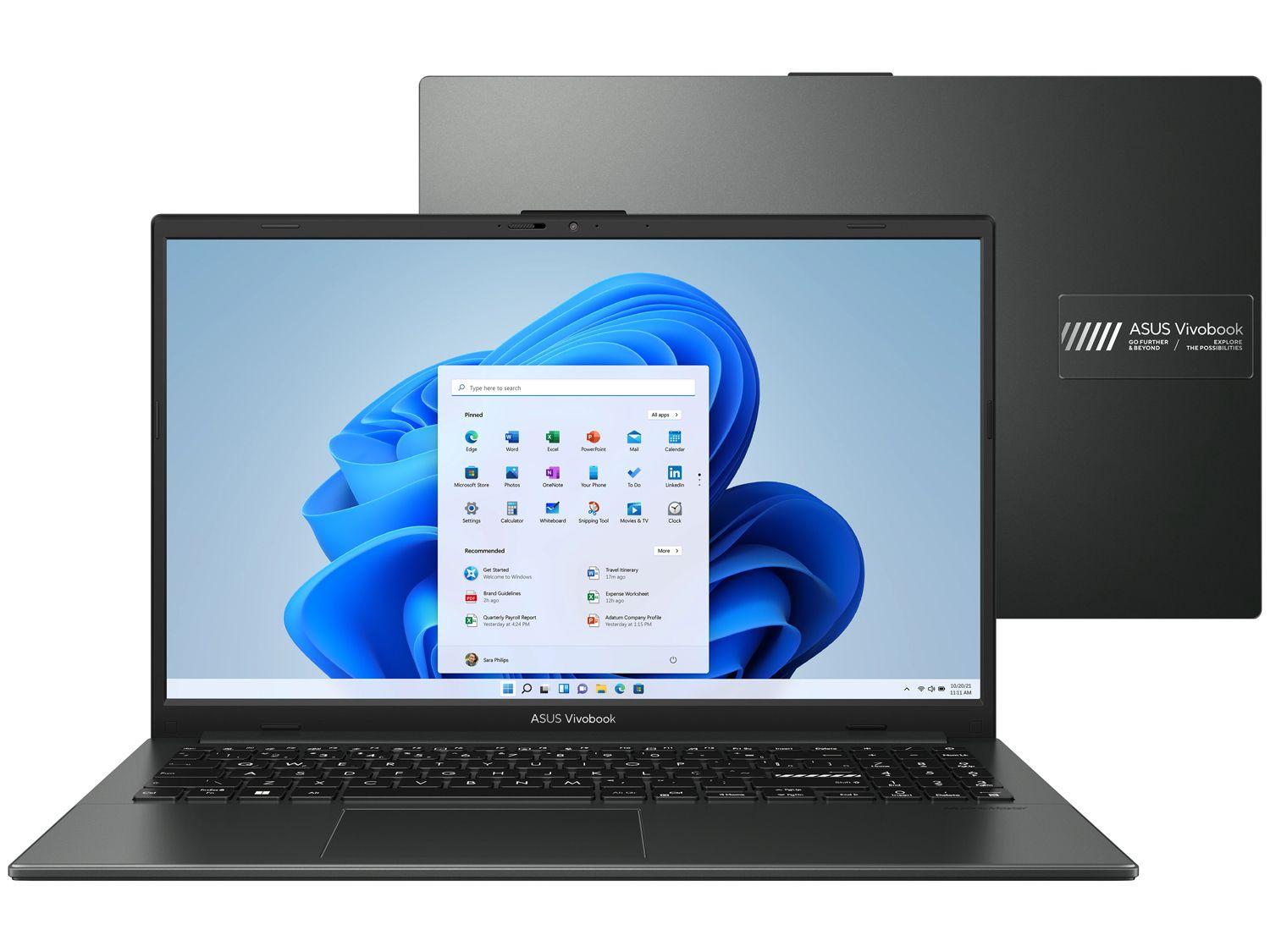 Notebook ASUS Vivobook Go 15 AMD Ryzen 5 7520U 8GB RAM 512GB SSD 15,6" Full HD Windows 11 E1504FA-NJ836W