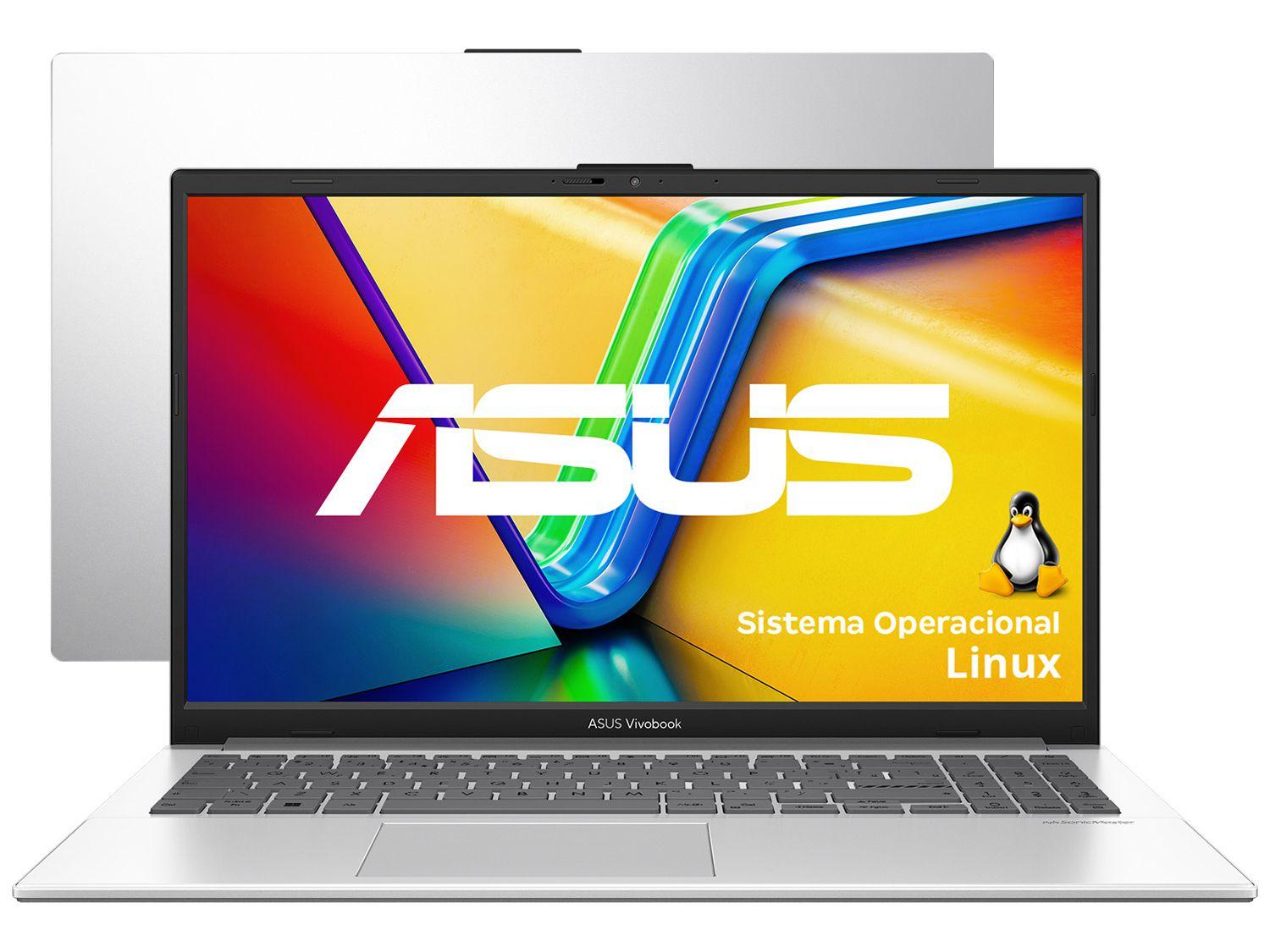Notebook ASUS VivoBook Go 15 E1504GA-NJ447 Intel Core i3 4GB RAM SSD 256GB 15,6" Full HD Linux 90NB0ZT1-M00PS0