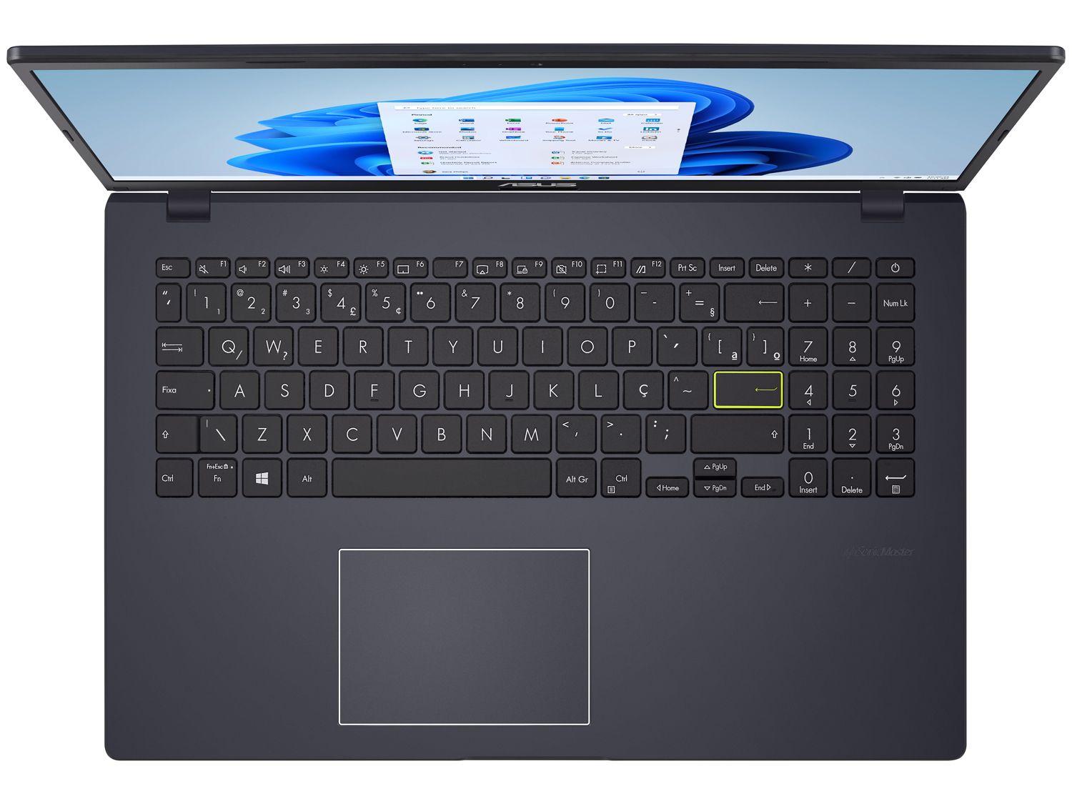 Notebook ASUS Vivobook Go 15 Intel Celeron 4GB RAM 128GB eMMC 15,6" UHD Star Black Windows 11+ Microsoft 365 Personal Office E510KA-BR808WS
