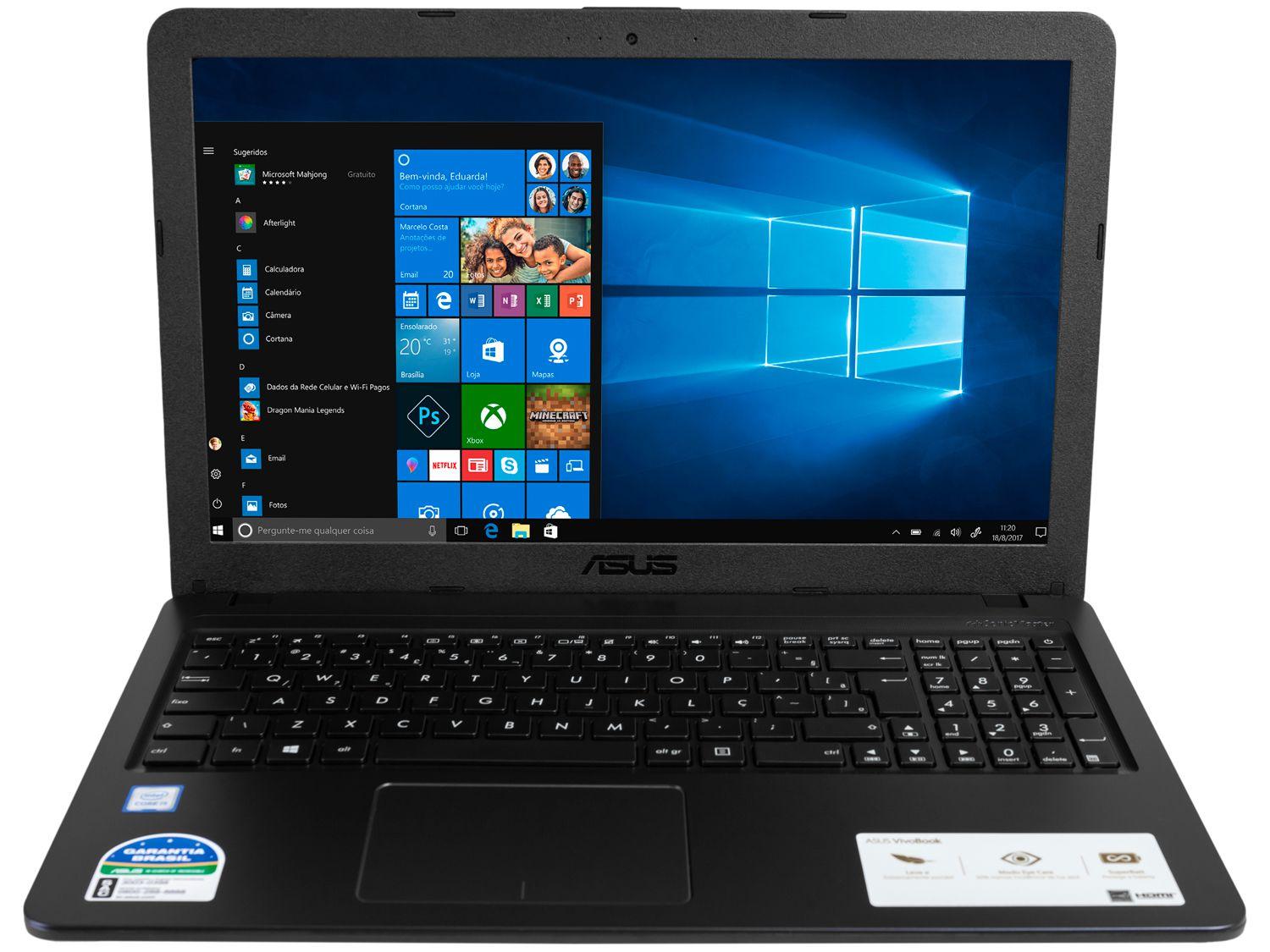 Notebook Asus VivoBook Intel Core i5 8GB 256GB SSD
