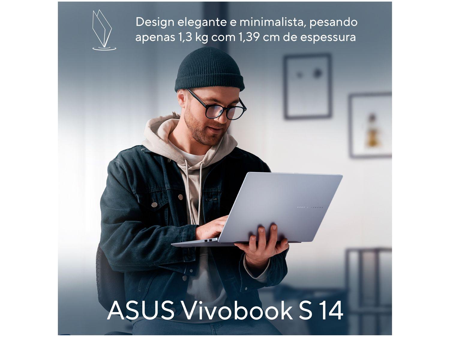 Notebook ASUS Vivobook S 14 Intel Core Ultra 7 16GB RAM 512GB SSD 14" Windows 11 - S5406SA-PP218W