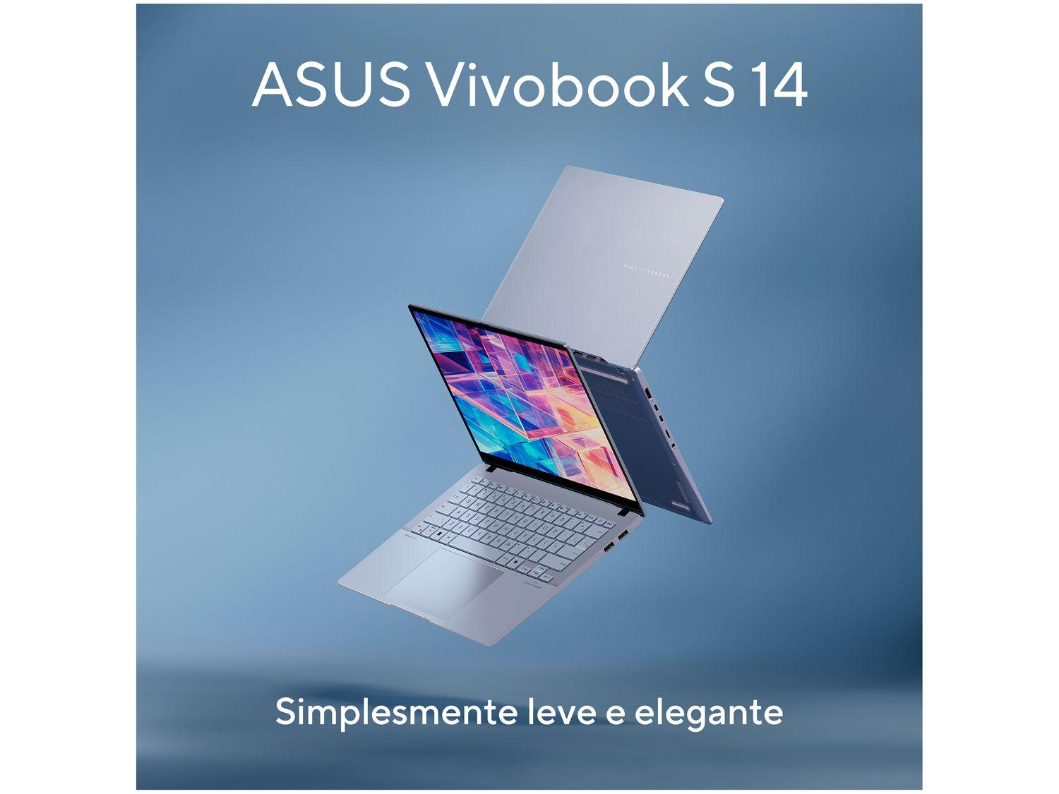 Notebook ASUS Vivobook S 14 Intel Core Ultra 7 16GB RAM 512GB SSD 14" Windows 11 - S5406SA-PP218W