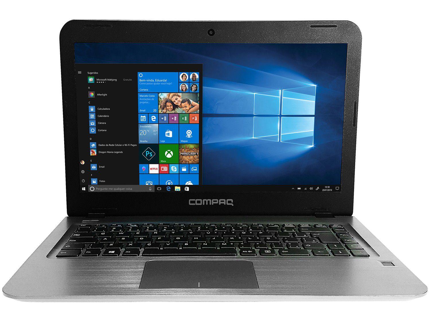 Notebook Compaq CQ15 Intel Dual Core 3350 4GB - 500GB 14” Windows 10 - Notebook - Magazine Luiza