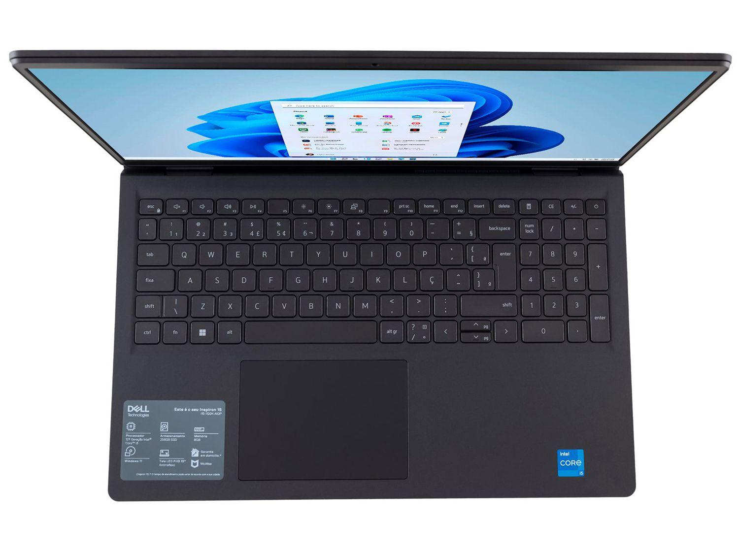 Notebook Dell Inspiron 15 Intel Core i3 8GB RAM