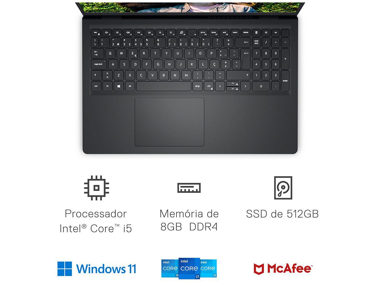 Notebook Dell Inspiron 15 Intel Core i5 8GB RAM