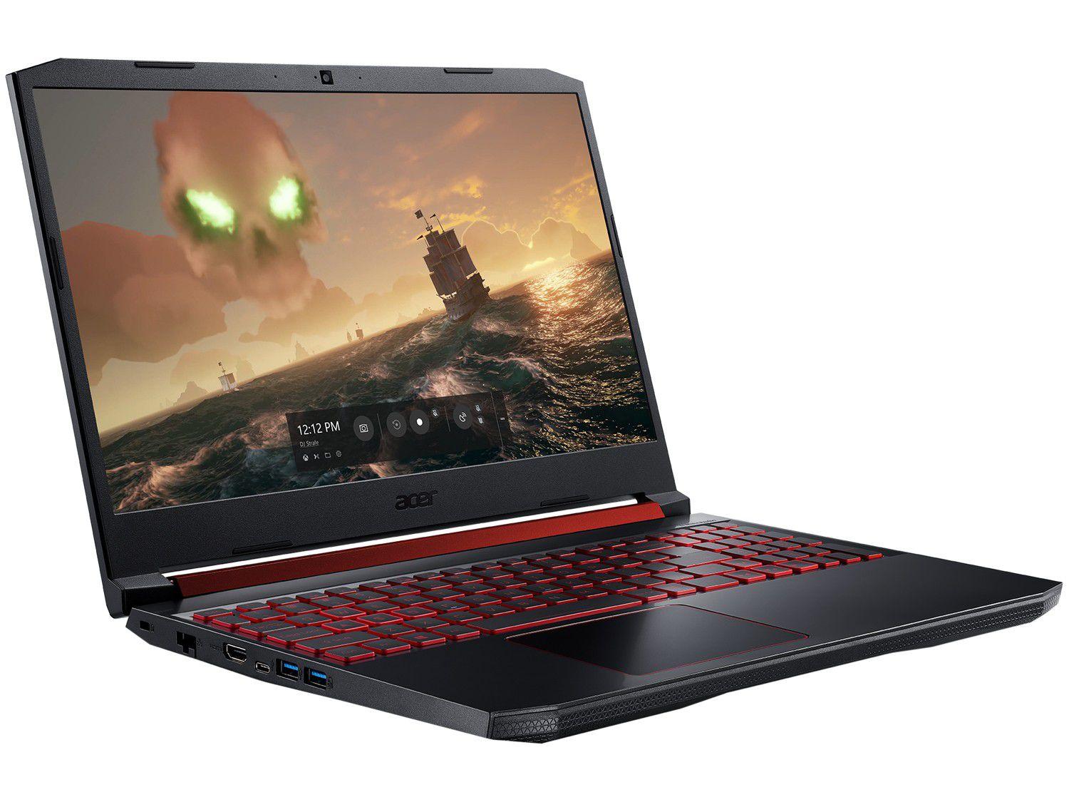Notebook Gamer Acer Nitro 5 AN51543R59W AMD R5 8GB 1TB 128GB SSD 15