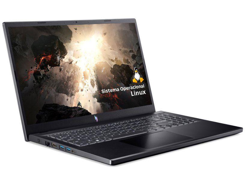 Acer Nitro V15 ANV15-51-582R — design Nitro com saídas de ventilação