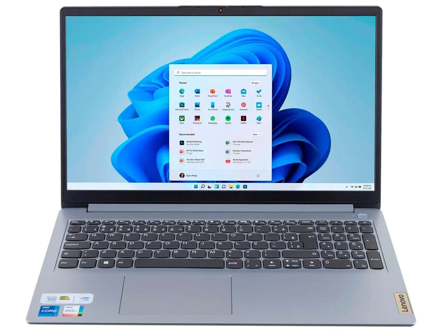Notebook Lenovo IdeaPad 1i Intel Core i7-1255U 12GB 512GB