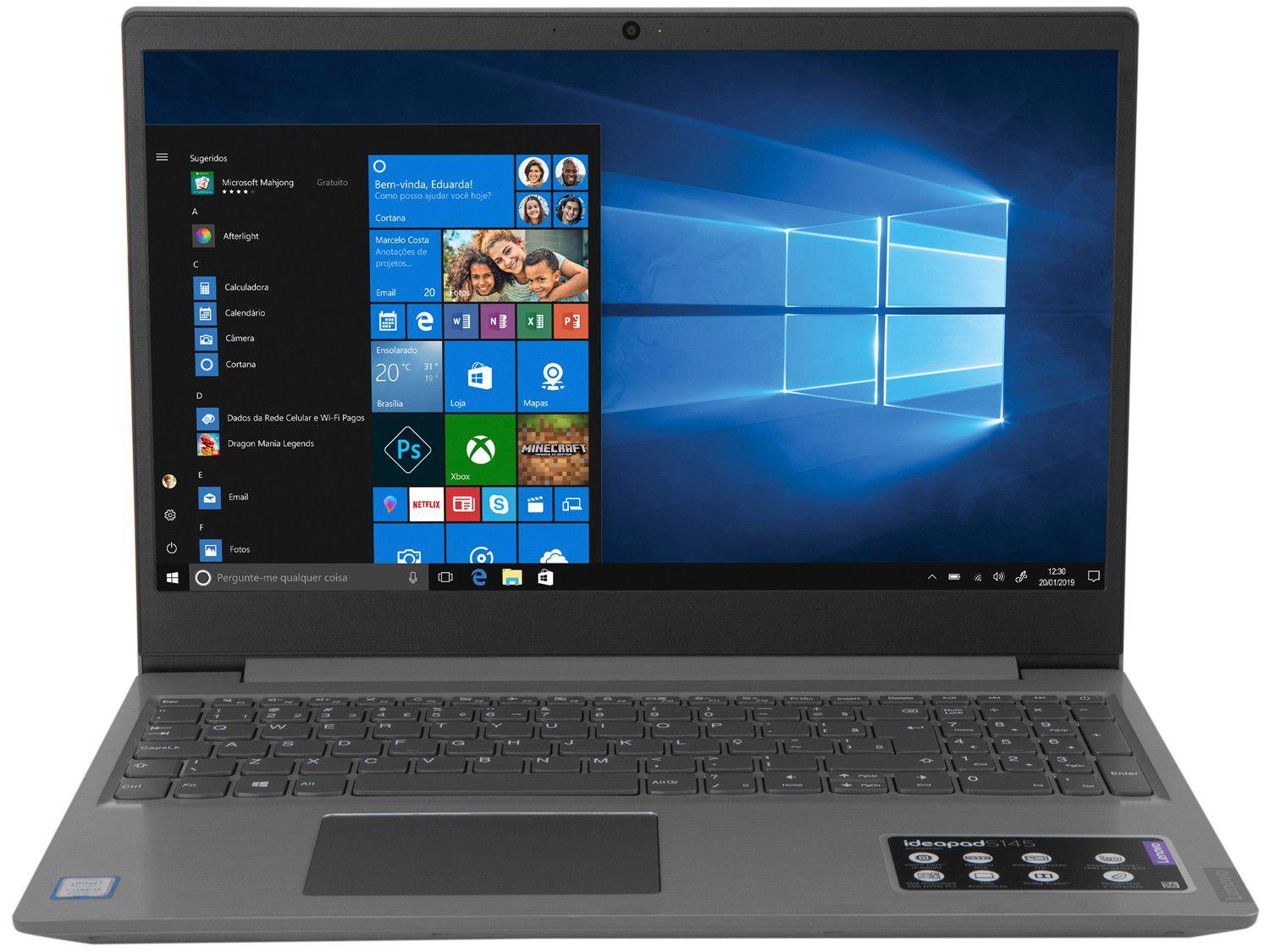 Notebook Lenovo Ideapad S145-15IWL Intel Core i5 - 8GB 1TB 15,6 ...