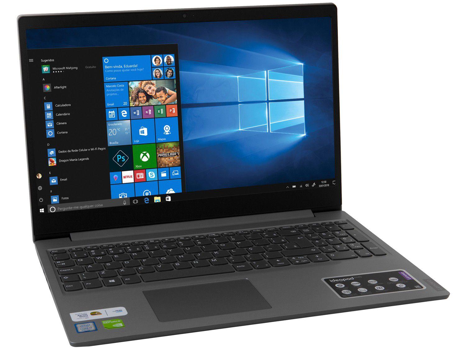 Notebook Lenovo Ideapad S145 Intel Core i7 - 8GB 1TB 15,6” Full HD ...