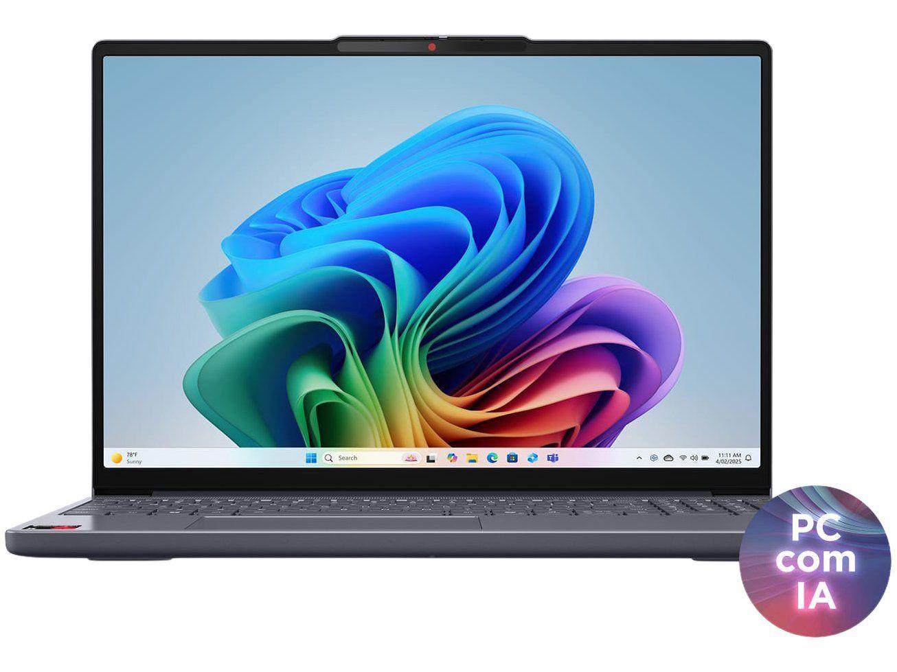 Notebook Lenovo IdeaPad Slim3 Snapdragon X 16GB RAM 512GB SSD 15,3