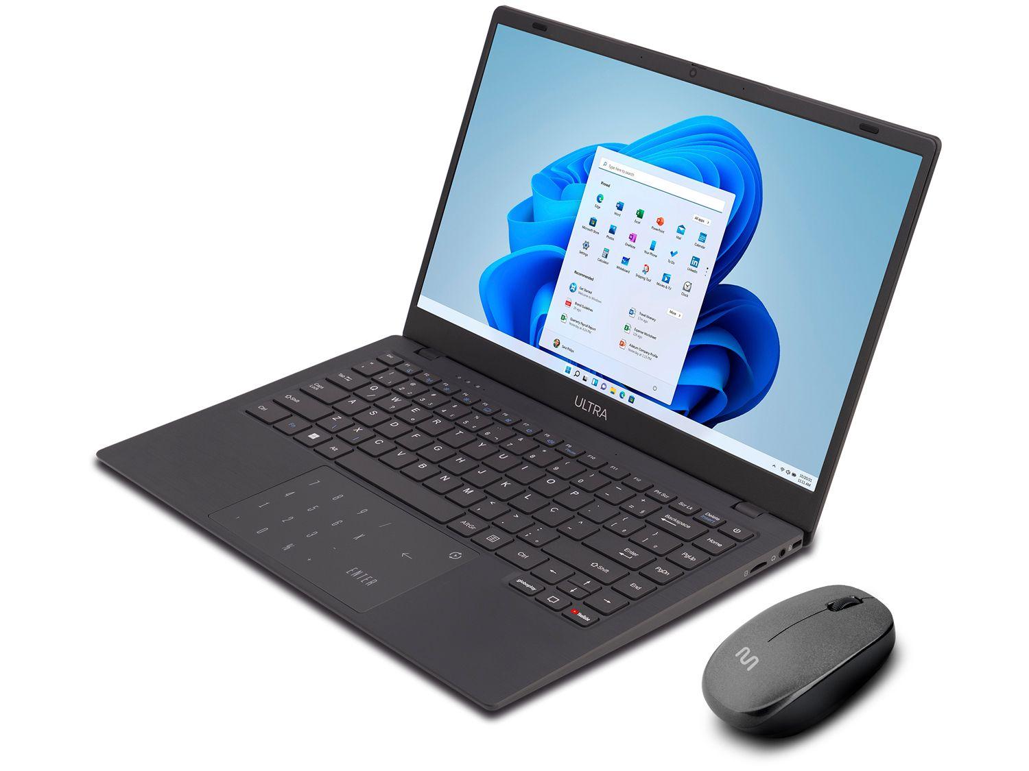 Notebook Multi Ultra UB251 4GB RAM 128GB eMMC 14" HD Windows 11 UB251 + Mouse Sem Fio