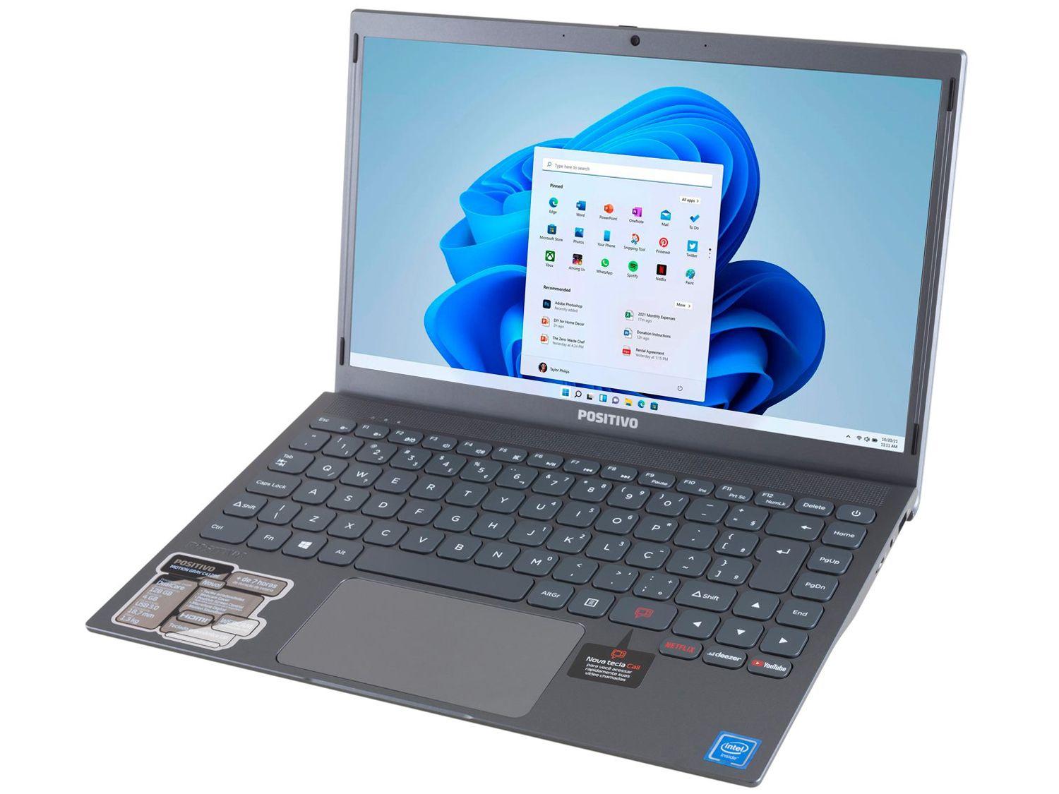 Notebook Positivo Motion C4128E Intel Celeron