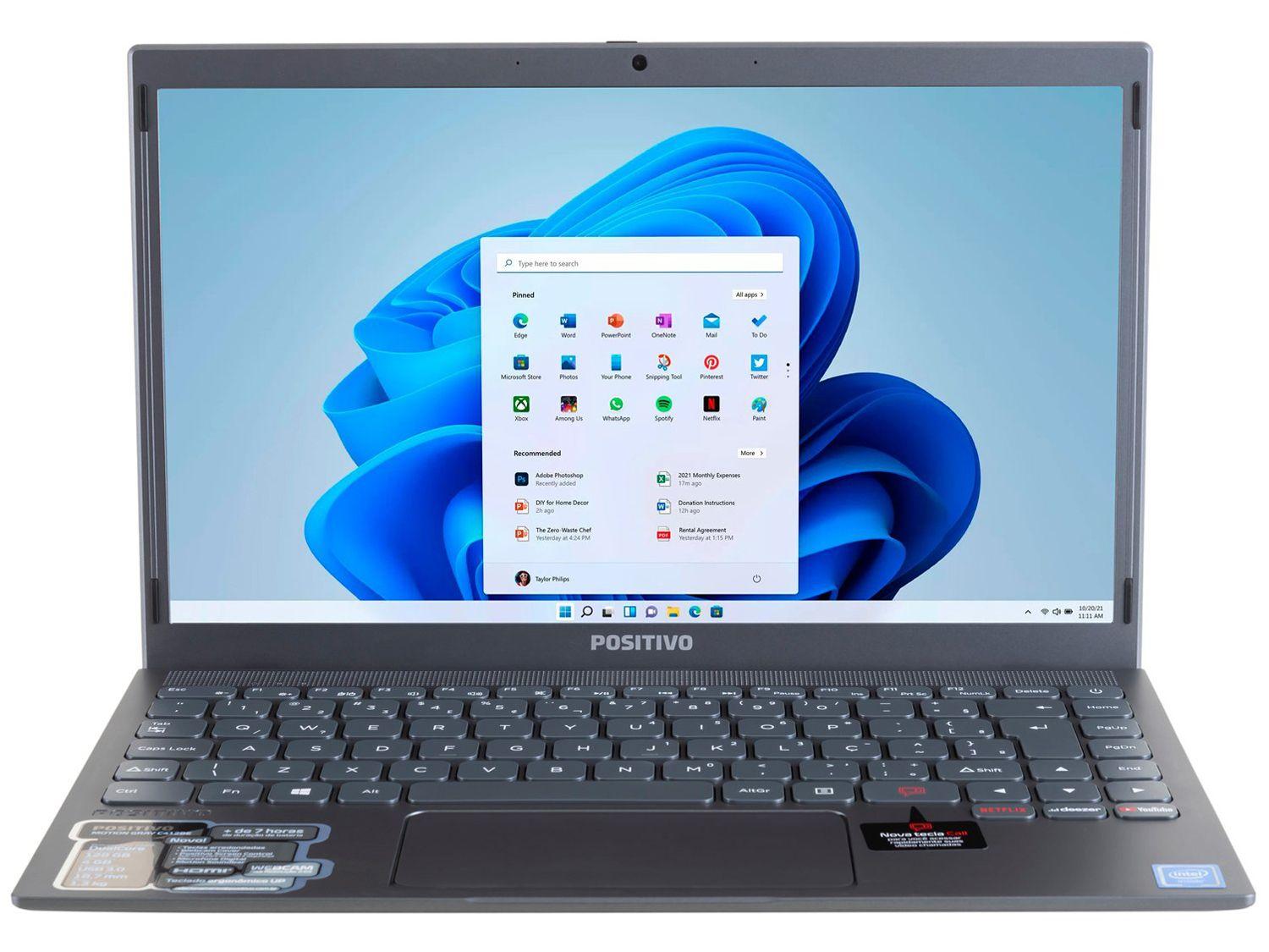 Notebook Positivo Motion C4128E Intel Celeron