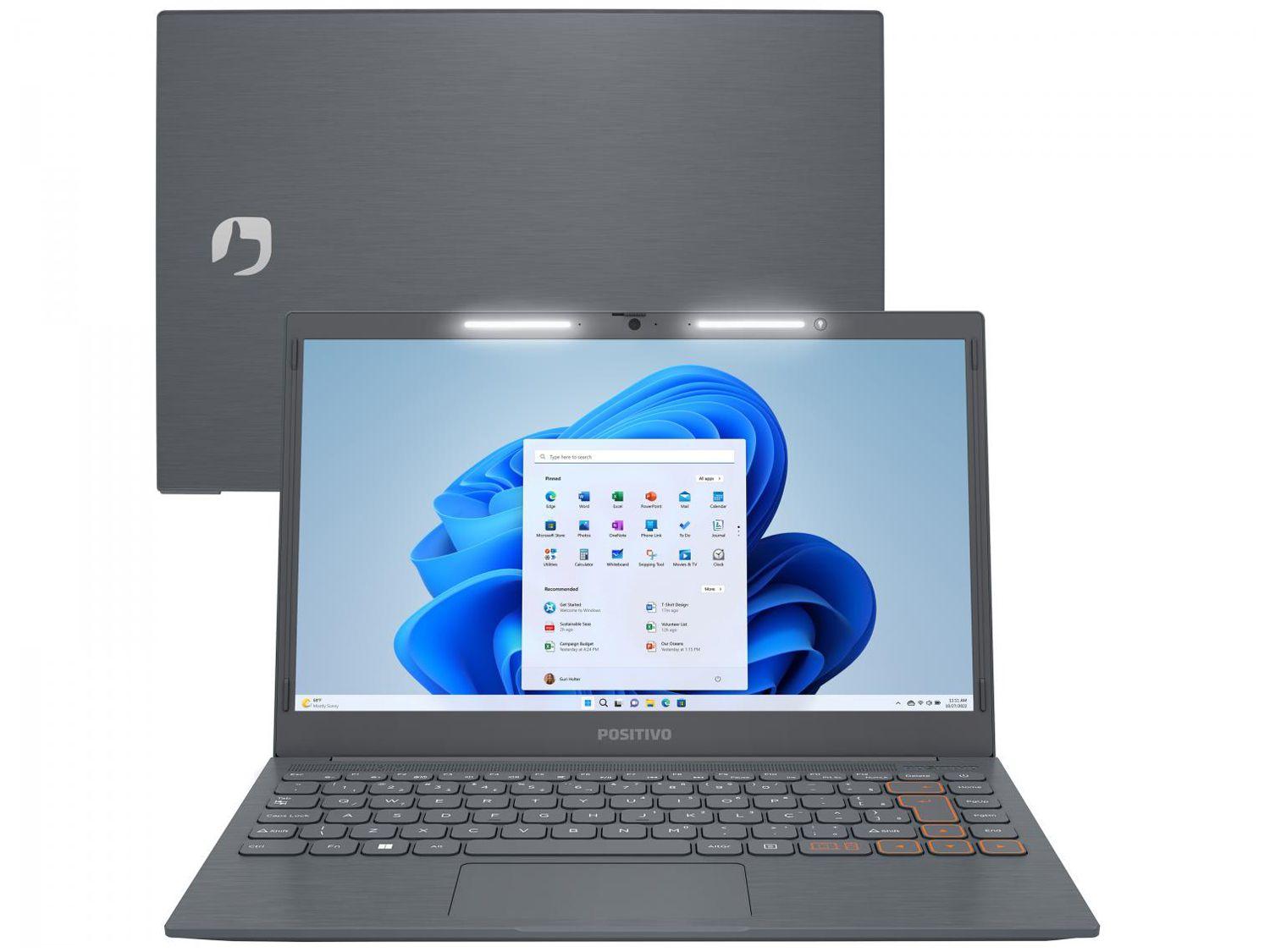 Notebook Positivo Vision C14 Intel Celeron 4GB 128GB eMMC 14” HD