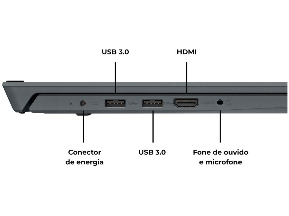 Notebook Positivo Vision C15 Intel Celeron 4GB 128GB 15,6” HD Windows 11 Microsoft 365 C4128A-15