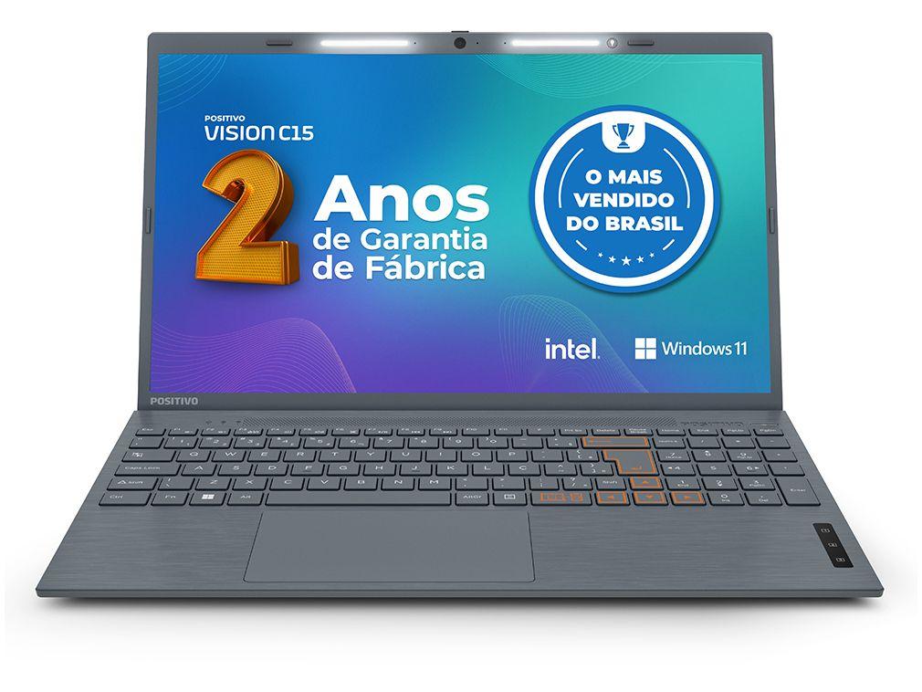 Notebook Positivo Vision Lumina Bar C15 Intel Celeron 4GB 128GB 15,6” HD Windows 11 Microsoft 365 C4128A-15