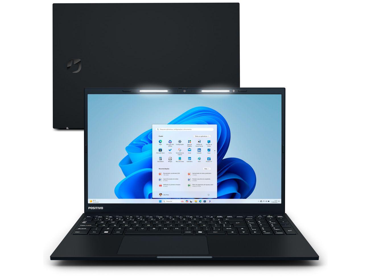 Notebook Positivo Vision R15 R516512A-15 AMD Ryzen 5 16GB RAM SSD 512GB 15,6" Full HD Windows 11 3002956
