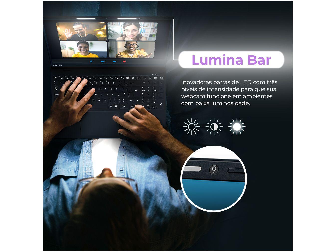 Notebook Positivo Vision R15 R516512A-15 AMD Ryzen 5 16GB RAM SSD 512GB 15,6" Full HD Windows 11 3002956