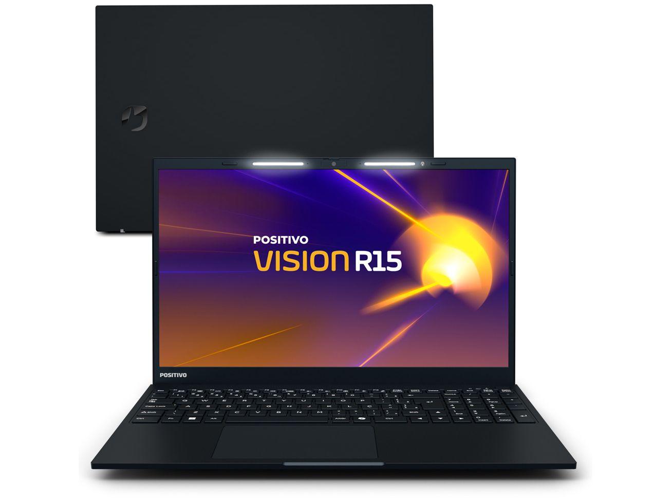 Notebook Positivo Vision R15 R516512A-15 AMD Ryzen 5 16GB RAM SSD 512GB 15,6" Full HD Windows 11 3002956