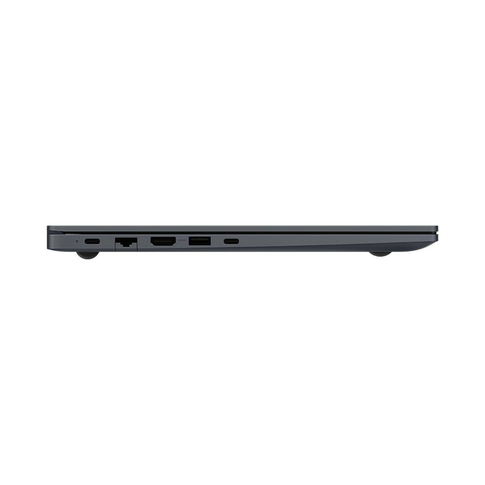 Samsung Galaxy Book4 — lateral com portas USB, HDMI e USB-C