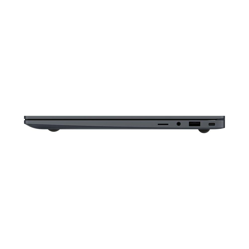 Samsung Galaxy Book4 — acabamento premium em metal Grafite