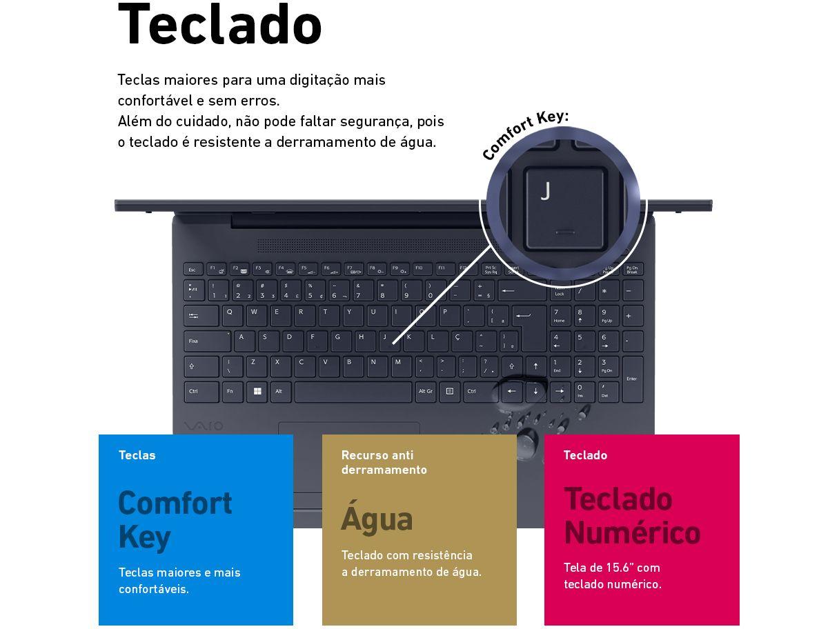Notebook Vaio FE15 VJFE54F11X-B0321H Intel Core i7 8GB RAM SSD 512GB 15,6" Full HD Linux 3343845