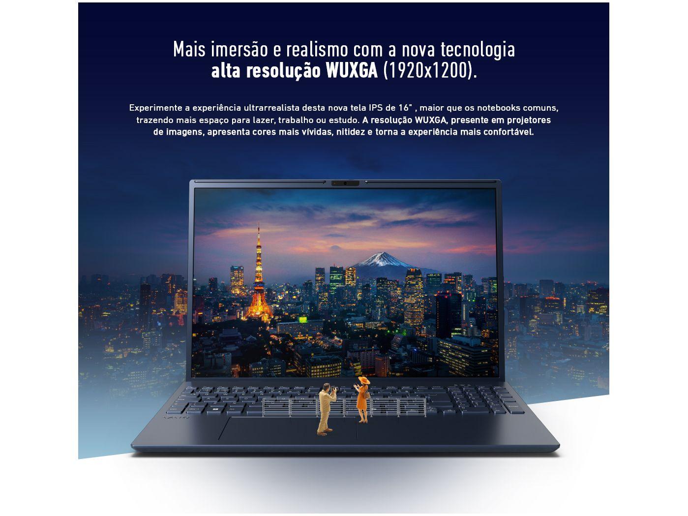 Notebook Vaio FE16 VJFE69F11X-B0721H AMD Ryzen 5 5625U 16GB 512GB SSD 16" WUXGA Windows 11 AMD Radeon Graphics 3344643