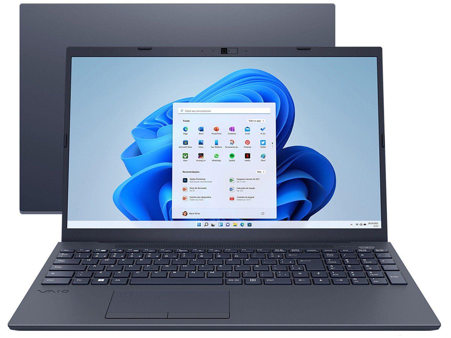 Notebook Vaio Intel Core i5 8GB 512GB SSD 15,6” Full HD Windows 11