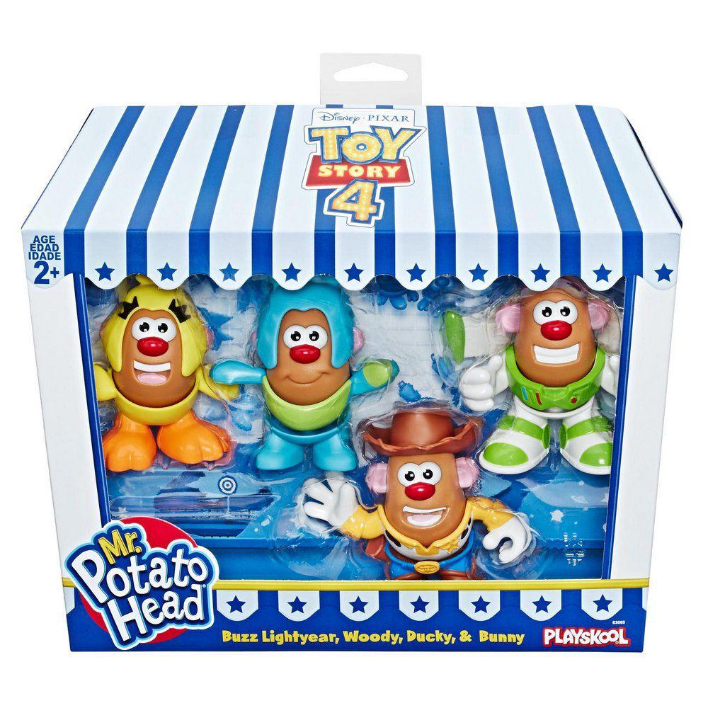 Novo Brinquedo Mr Potato Head Kit com 4 Bonecos Hasbro E3065 Bonecos