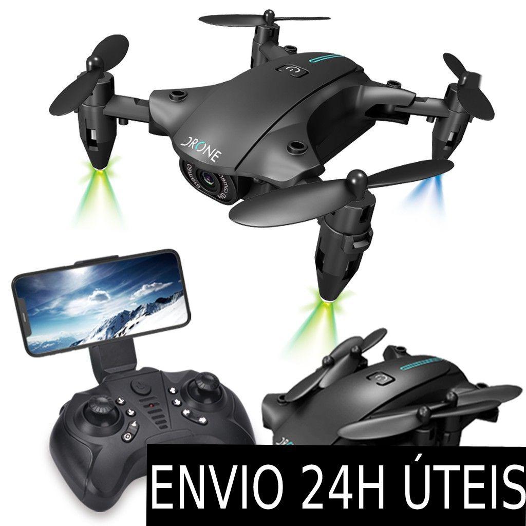 Novo Mini Drone H2 Maior Estabilidade, Voo 360, Câmera 4K wifi fpv 2.4g,  Acabamento em Veludo - RC - Drone - Magazine Luiza