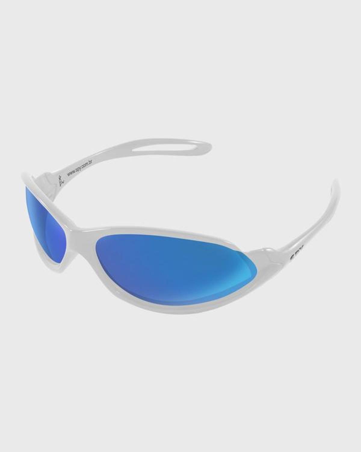 Óculos de Sol SPY 39 - Invertido Branco/ Lente Azul - Óculos de - Magazine