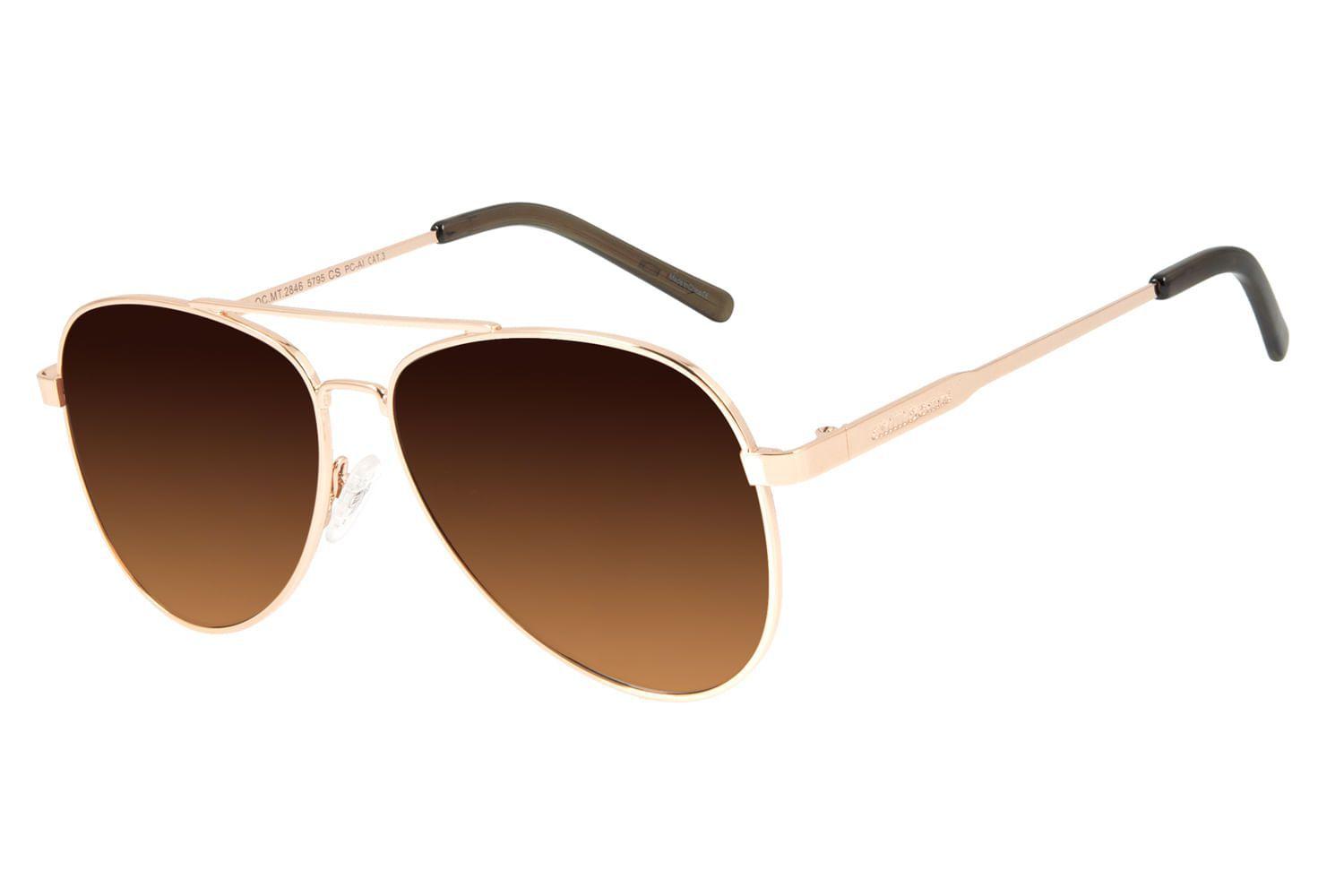 Compre óculos De Sol Feminino Chilli Beans Quadrado Rosê Oc.mt.2681 Online