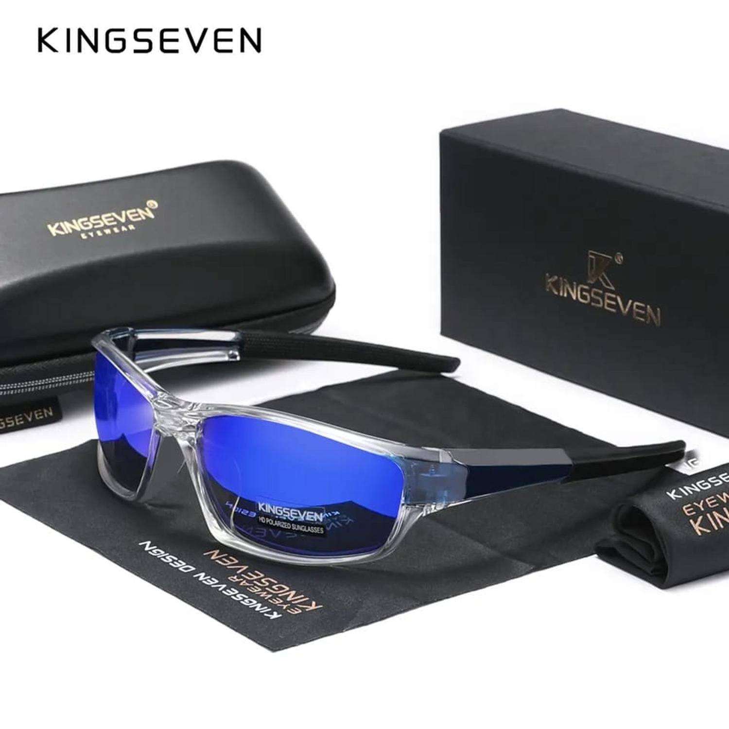 Oculos esportivos KingSeven genuinos polarizados Original com lentes Uv 400 modelo 2024 Oculos de Protecao Esportivo Magazine Luiza