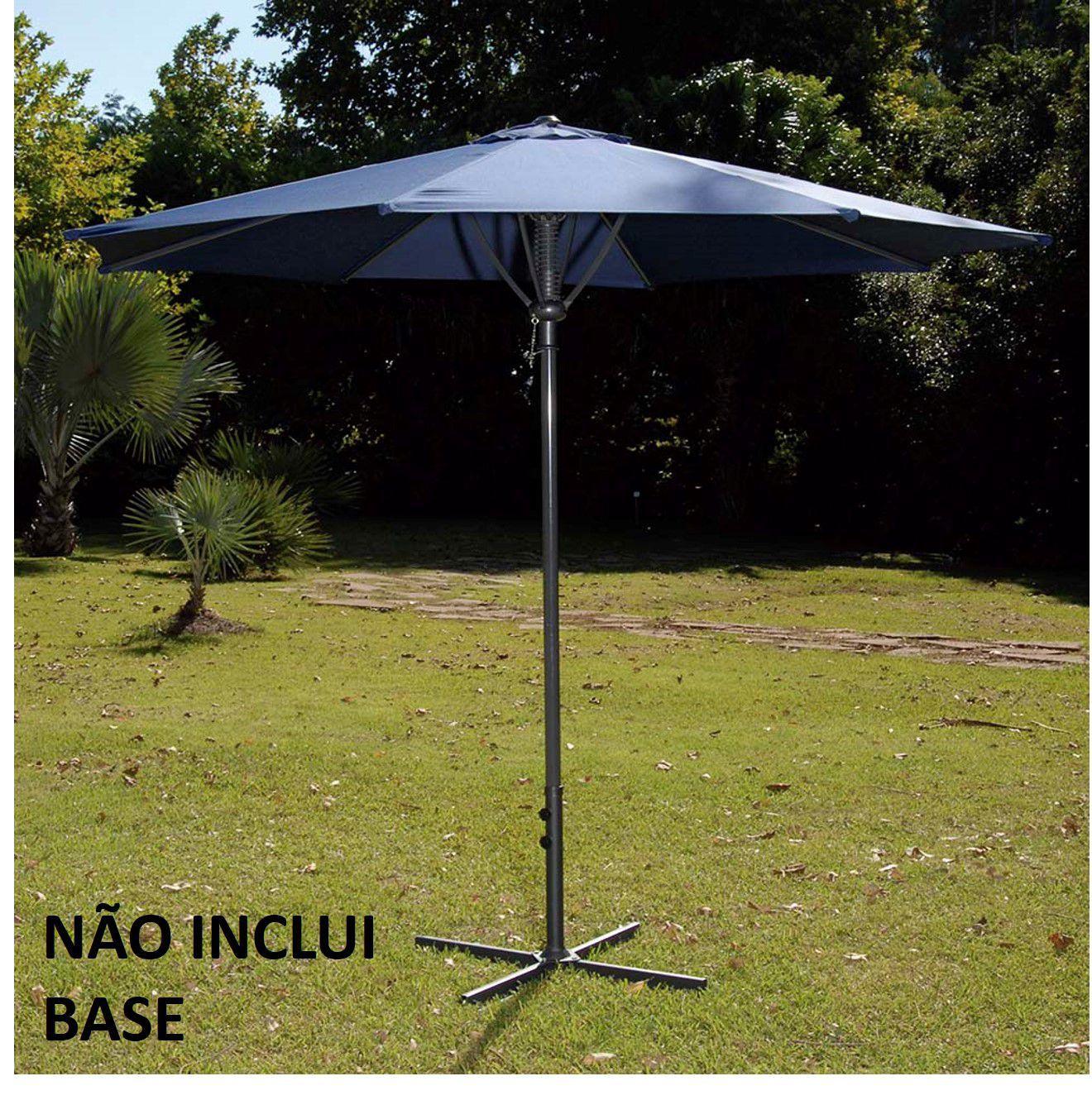 Ombrelone Alumínio 3m Guarda Sol Automático Itapuã Azul - Mor ...