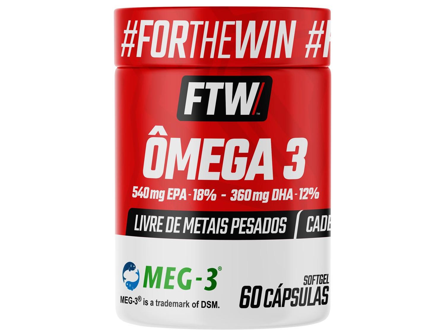 Ômega 3 FTW DHA EPA 60 Cápsulas