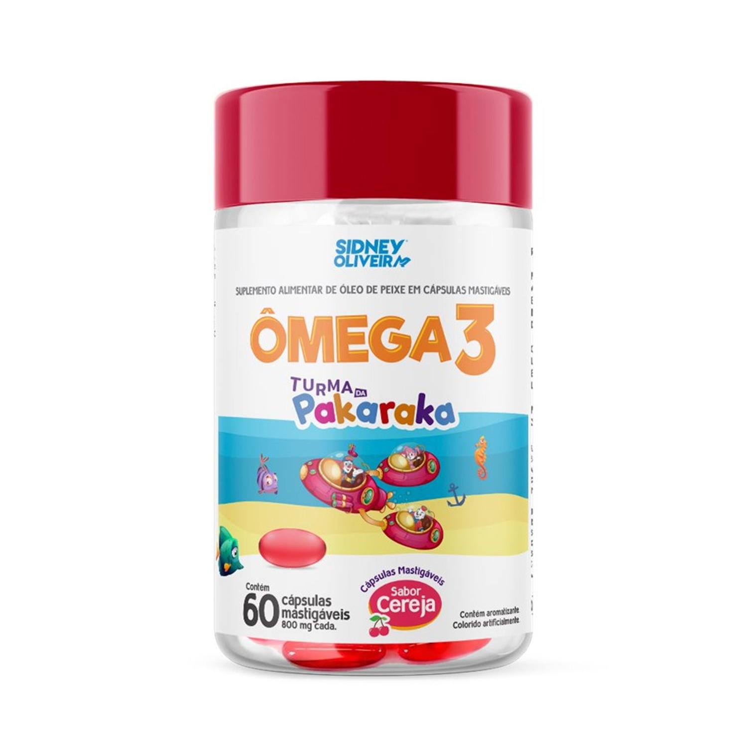 Omega 3 Kids 60 Capsulas Mastigáveis Sidney Oliveira - Ômega Omega 3 Kids 60 Capsulas Mastigáveis Sidney Oliveira - Ômega