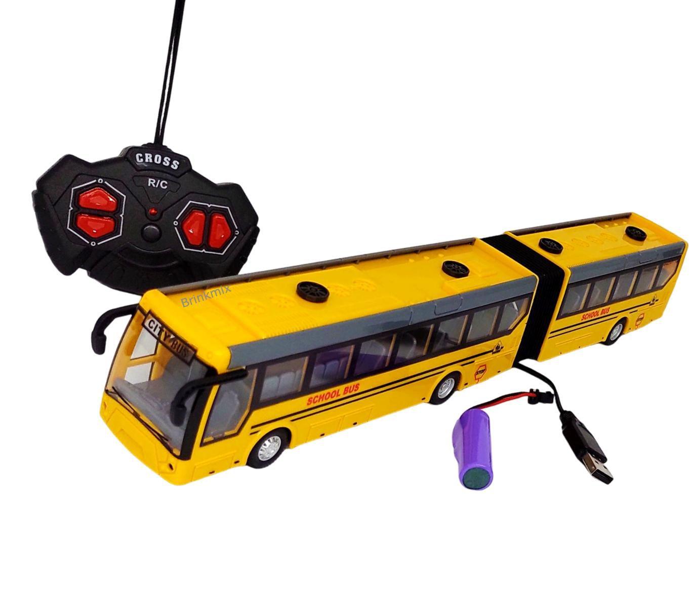 Carrinho Controle Remoto Onibus C/ Bateria Recarregavel - Click