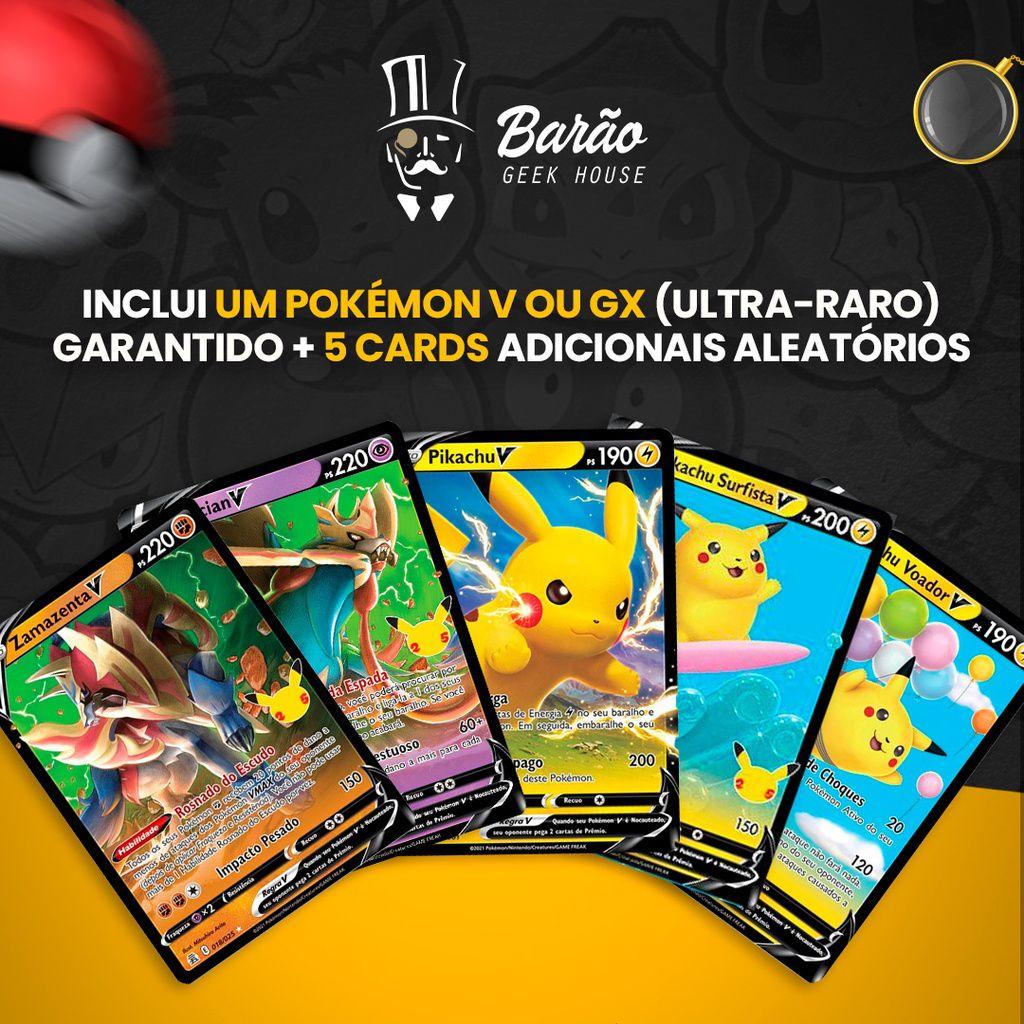 100 CARDS / CARTINHAS POKEMON = 25 Pacotinhos