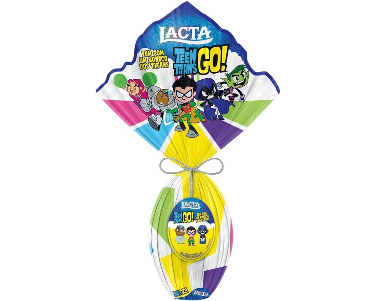Ovo de Páscoa Lacta Jovens Titãs 166G - Ovo de Páscoa Infantil - Magazine Luiza