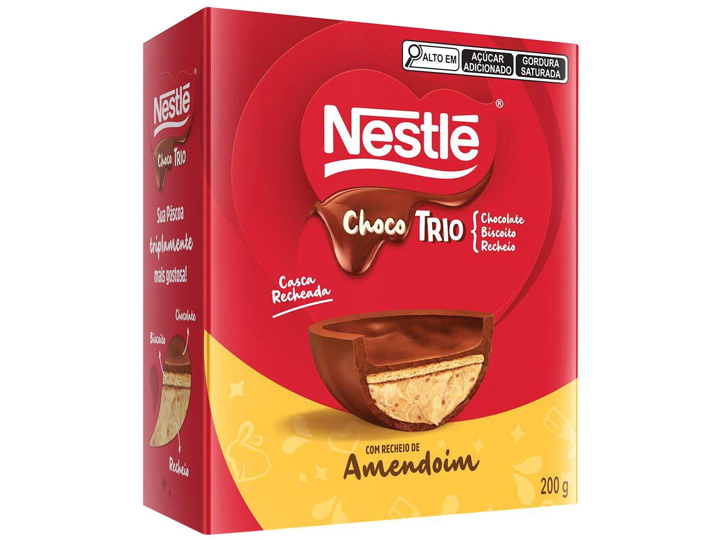 Ovo de Páscoa Nestlé Choco Trio Recheado 200g