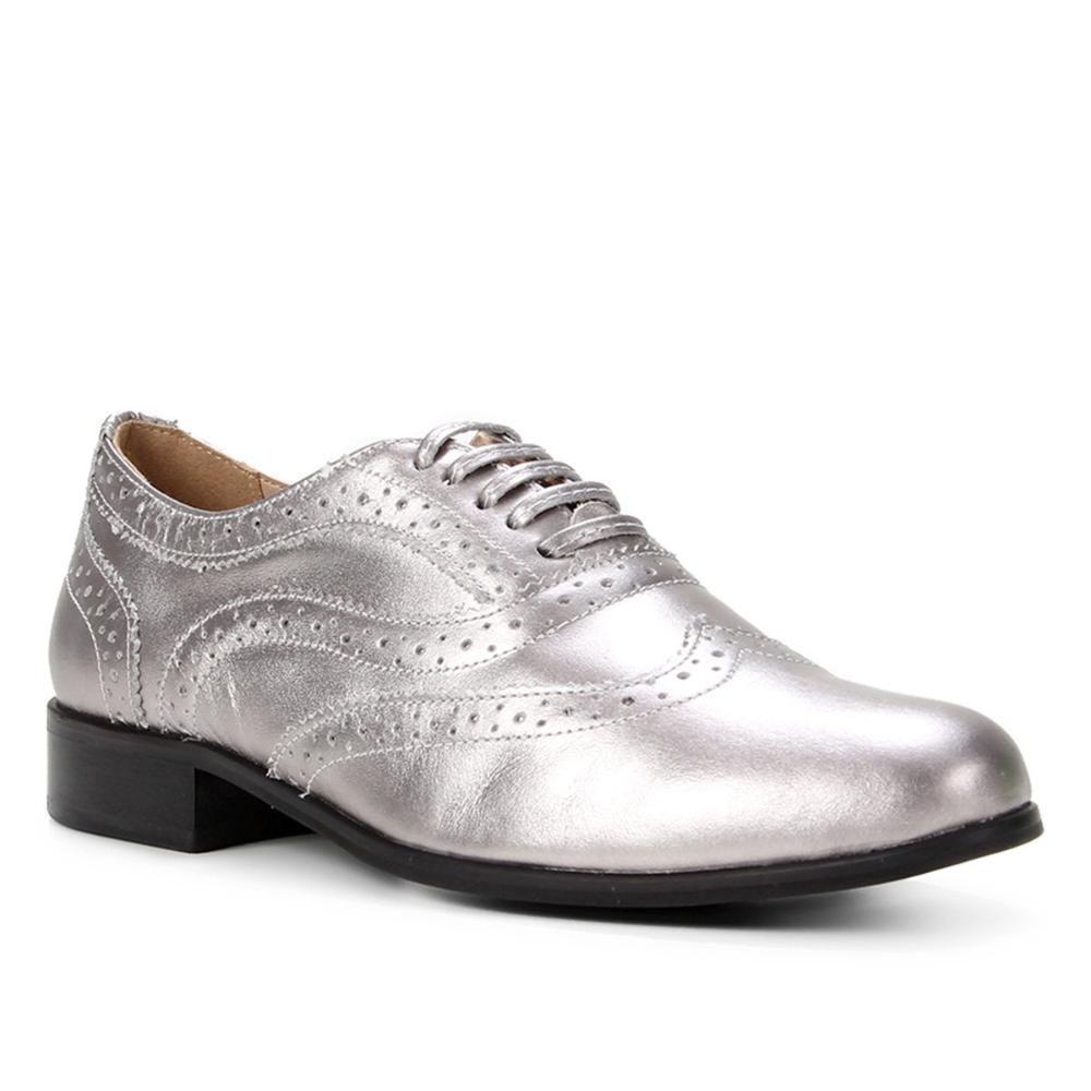 Oxford Couro Shoestock Brogue Amarração Feminina - Oxford Feminino -  Magazine Luiza