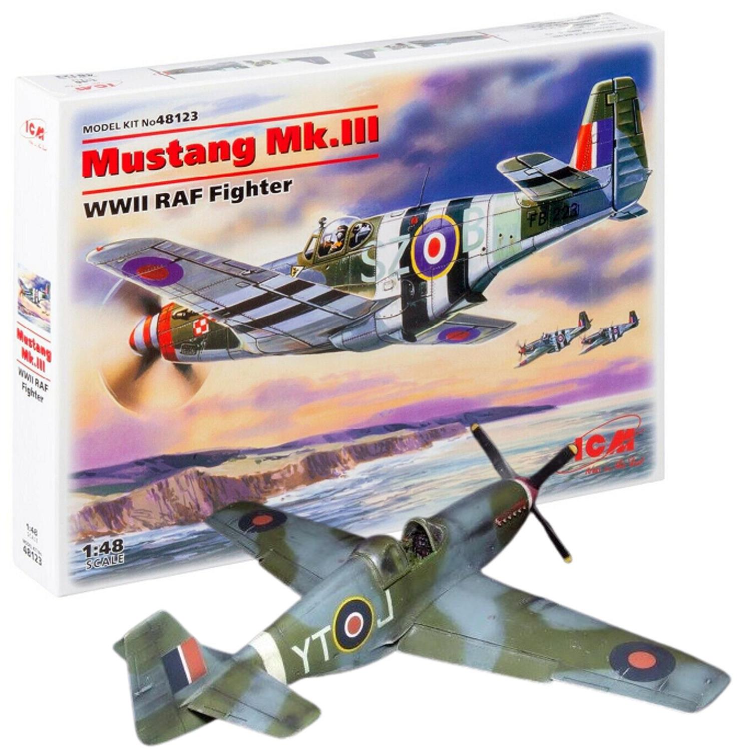 P51 Mustang Mk.iii Raf Fighter 1/48 Icm 48123 P-51