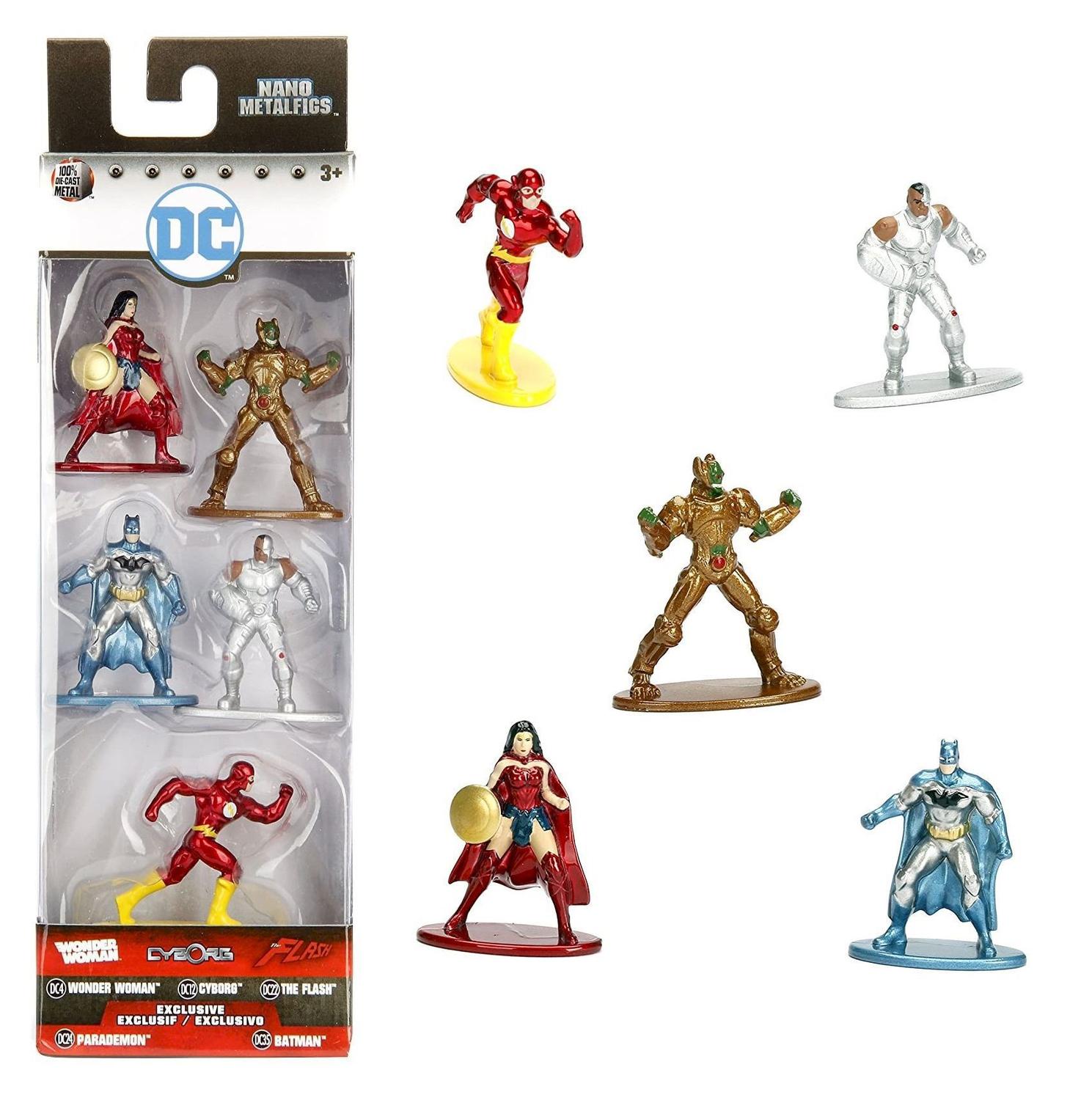 Pack c/ 5 Nano Metalfigs DC Comics A - Mulher Maravilha, Cyborg, Flash,  Parademon, Batman - Jada - Mattel - Colecionáveis - Magazine Luiza