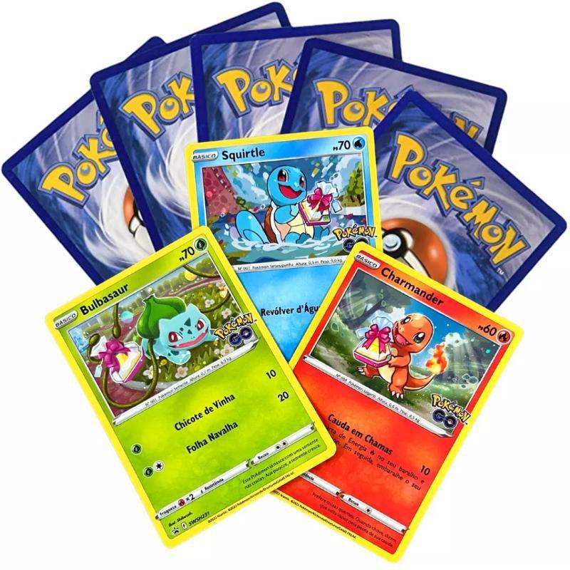 Pack de 100 Cartas Pokemon Original Sem Repetições Com 05 Brilhantes  Garantidas, Magalu Empresas