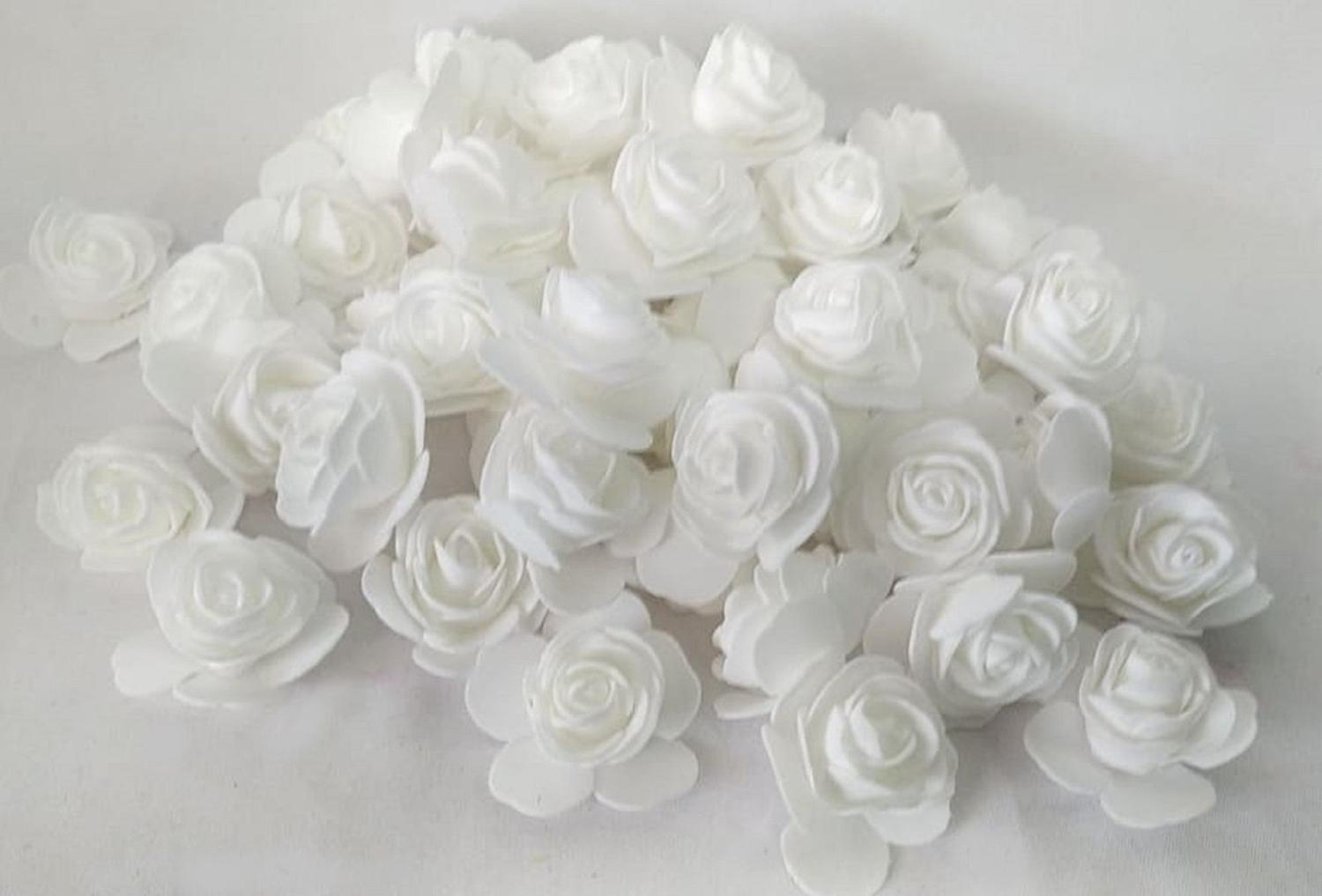 Pacote 30 rosas de eva 5 cm, sem cabo, flutuantes, arranjo, flores, festas  - Novidádivas - Flor e Planta Artificial - Magazine Luiza
