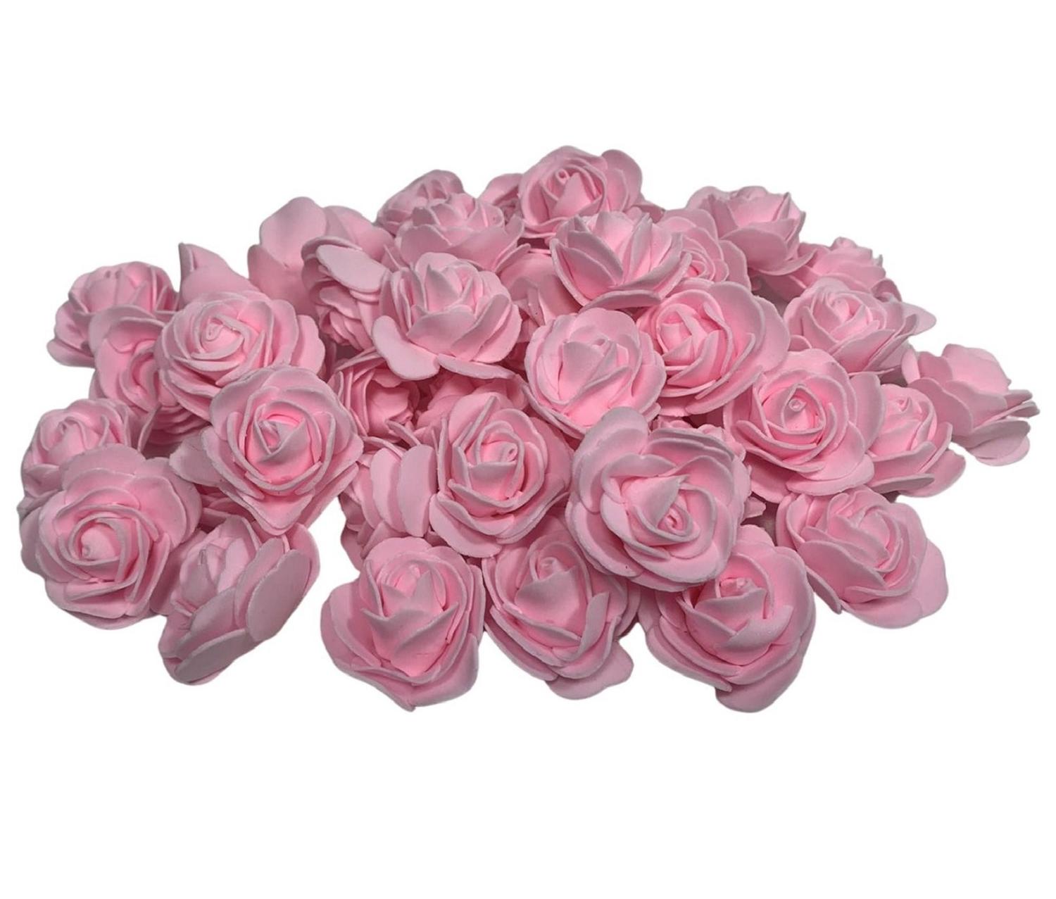 Pacote 50 rosas de eva 5 cm, sem cabo, flutuantes, arranjo, flores, festas  - Novidádivas - Flor e Planta Artificial - Magazine Luiza